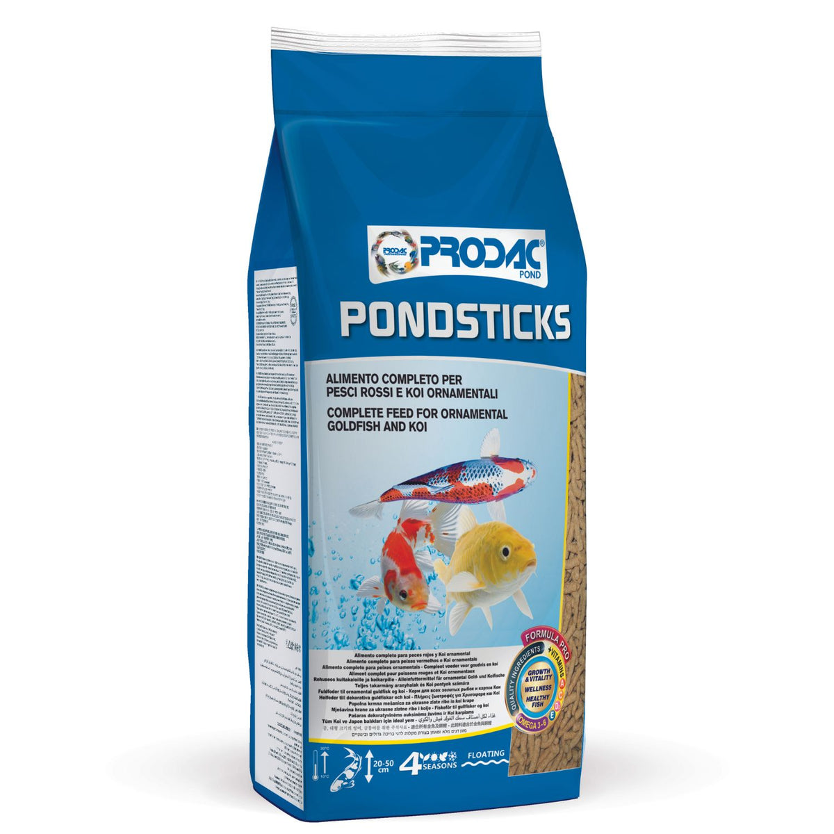 Alimento Para Peces Medianos Y Grandes De Estanque Pondsticks 1 Kg_0