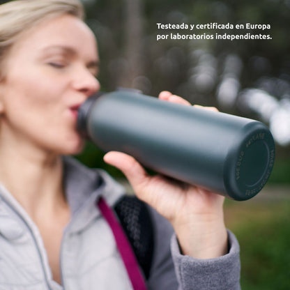 Botella con filtro potabilizador BottlePro Adventure TappWater 740 ml
