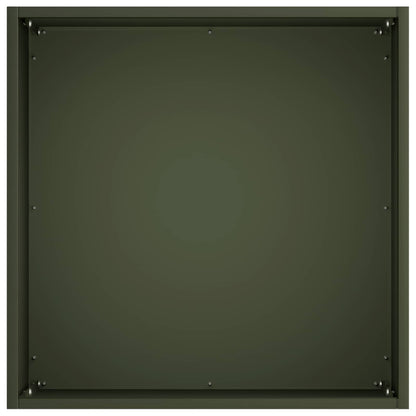 Macetero De Jardín 2 Uds. Verde Oliva 25 X 25 X 25 Cm_4