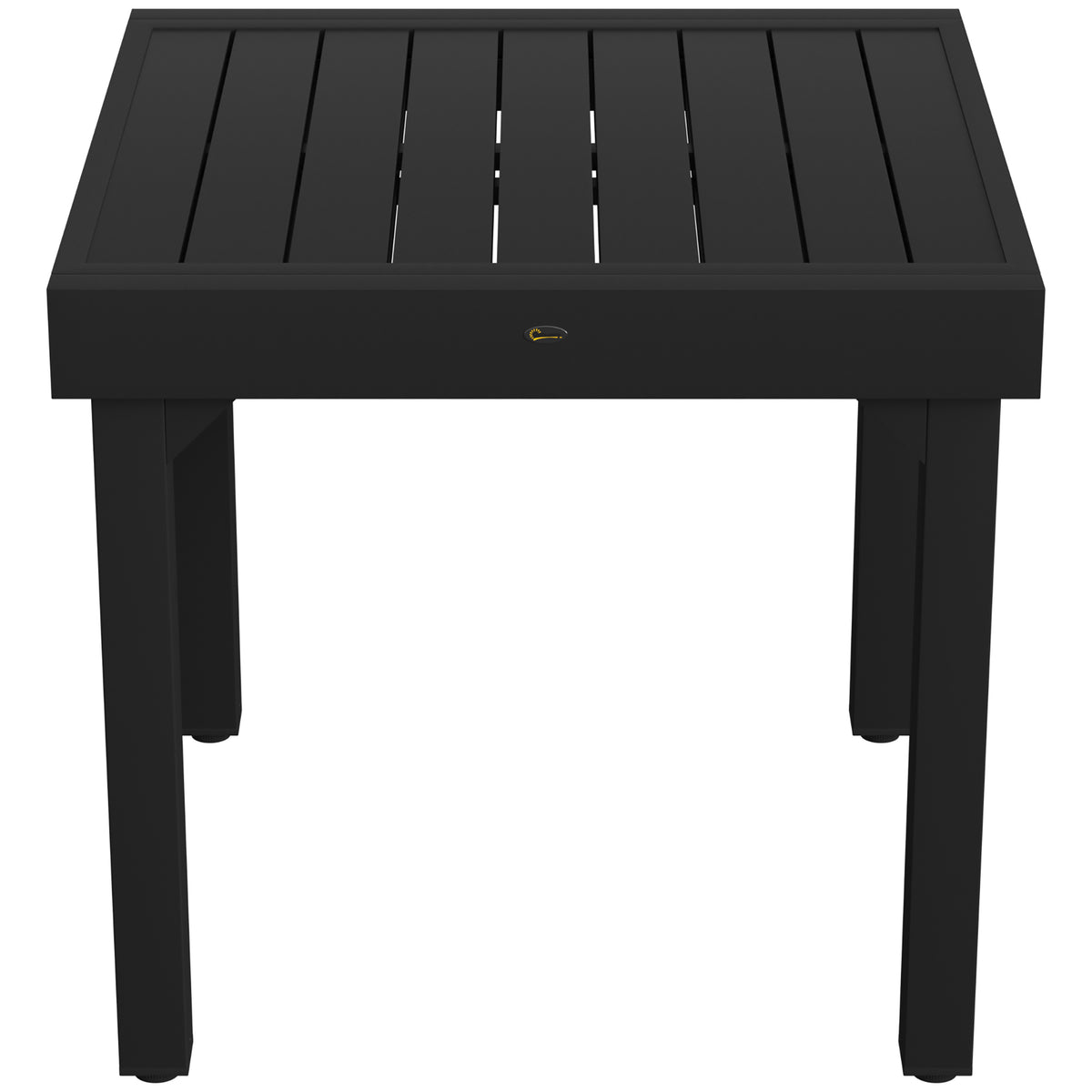 Mesa Jardín Extensible Outsunny Aluminio, Acero Negro 160x80x75 Cm_4