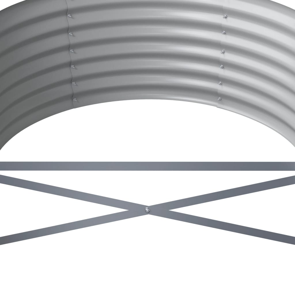 Jardinera Arriate Acero Galvanizado Marrón 224x80x36 Cm_4