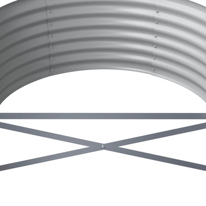 Jardinera Arriate Acero Galvanizado Marrón 224x80x36 Cm_4