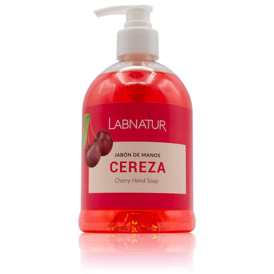 Jabón de Manos de Cereza Labnatur 500 ml | Aroma Dulcey Afrutado | Limpieza Suave | Uso Diario | Vegano_0