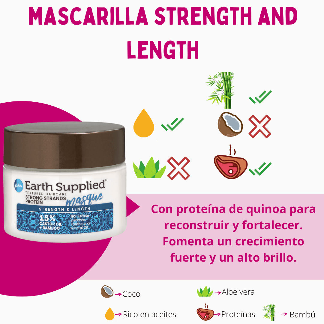 Mascarilla Proteica Strong Strands Earth Supplied 355ml_1