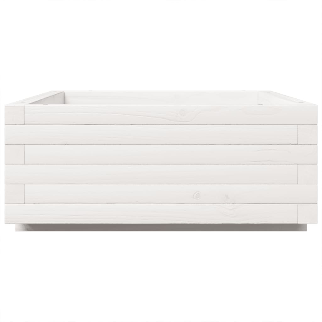 Jardinera De Madera Maciza De Pino Blanco 90x40x26,5 Cm_5