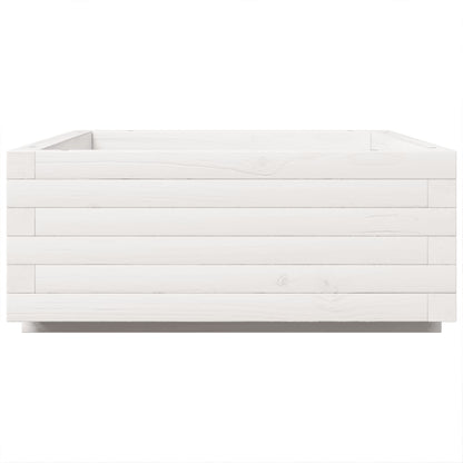 Jardinera De Madera Maciza De Pino Blanco 90x40x26,5 Cm_5