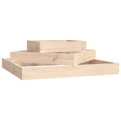 Jardinera De Madera Maciza De Pino 83x83x27 Cm_0