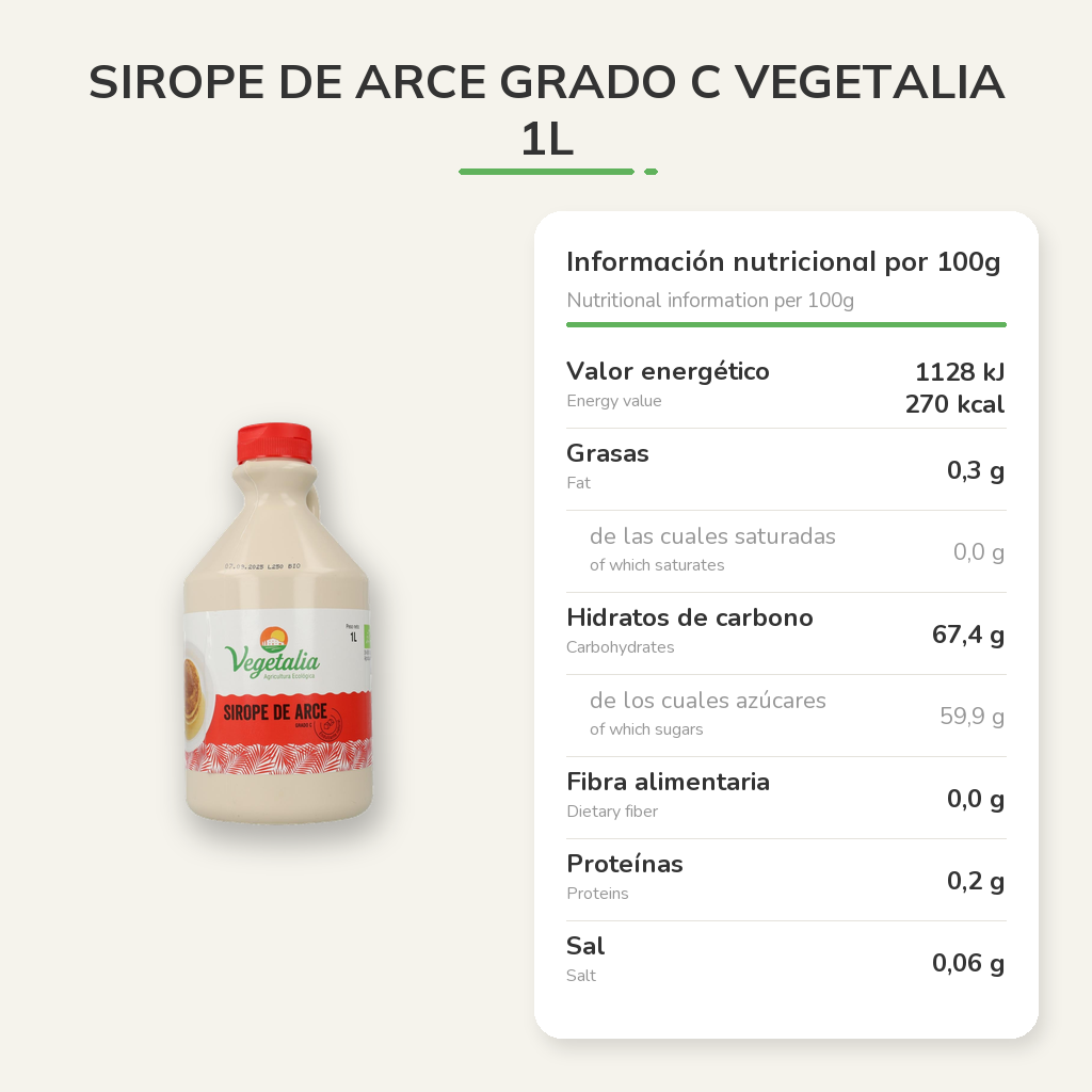 Información nutricional