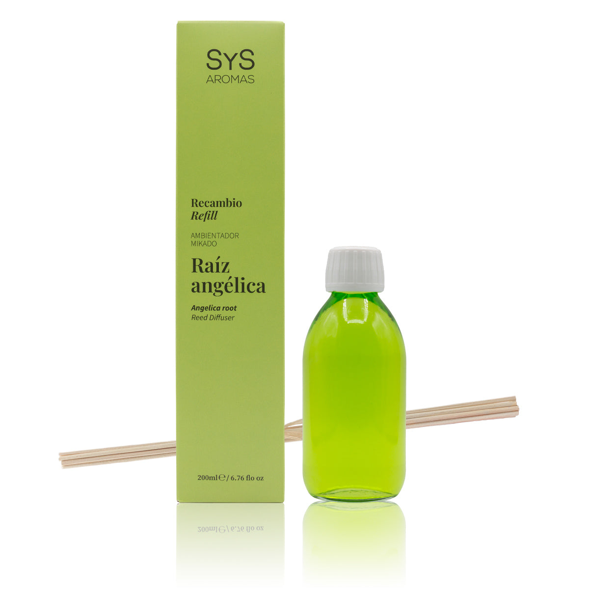 Recambio Mikado de Raíz Angélica Origins SYS Aromas 200 ml | Con Palos | Aroma Herbal y Refrescante_0