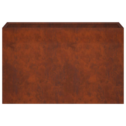 Macetero De Jardín Oxidado 80 X 40 X 50 Cm Acero Oxidado_3