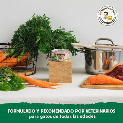 Lata de Salmón y Ternera BARF para gatos Wild Balance 120 g