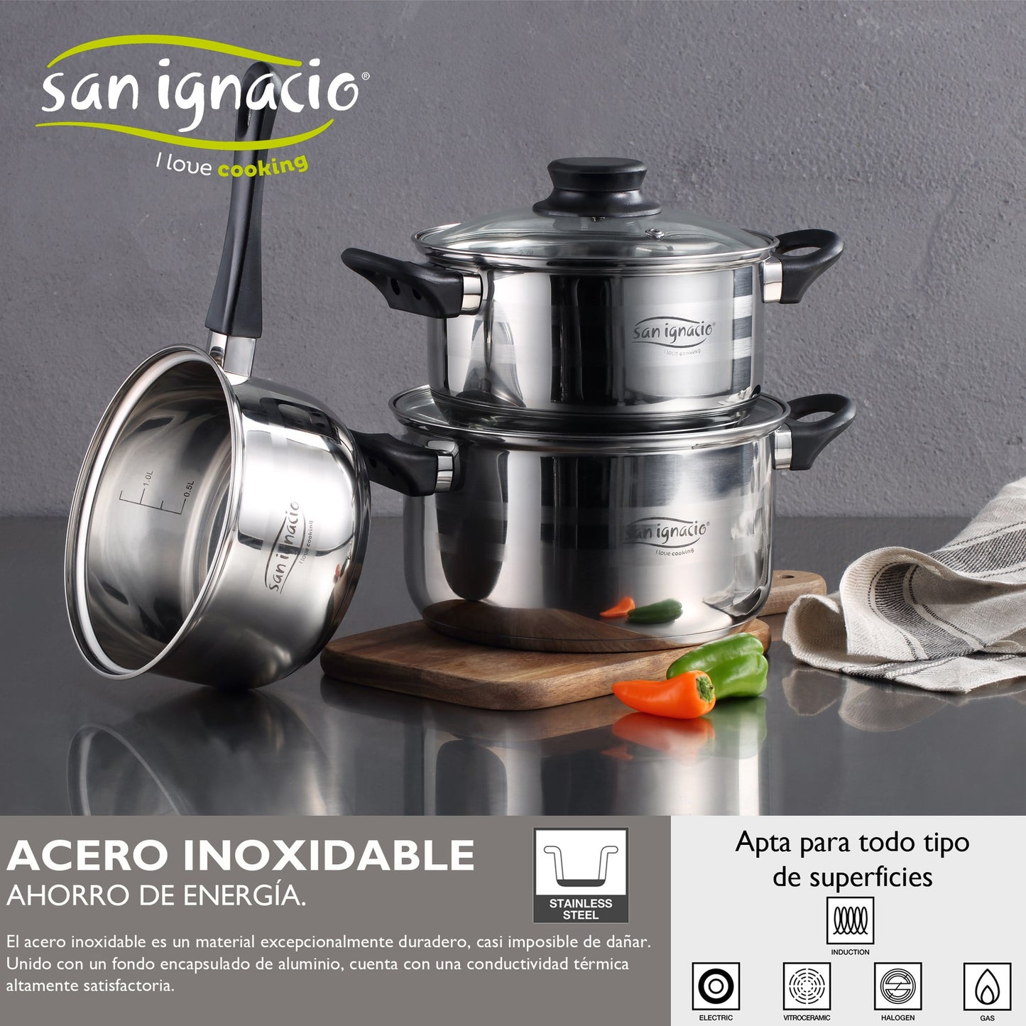 Set 5p Cookware Ss Ind Toledo Sg_2