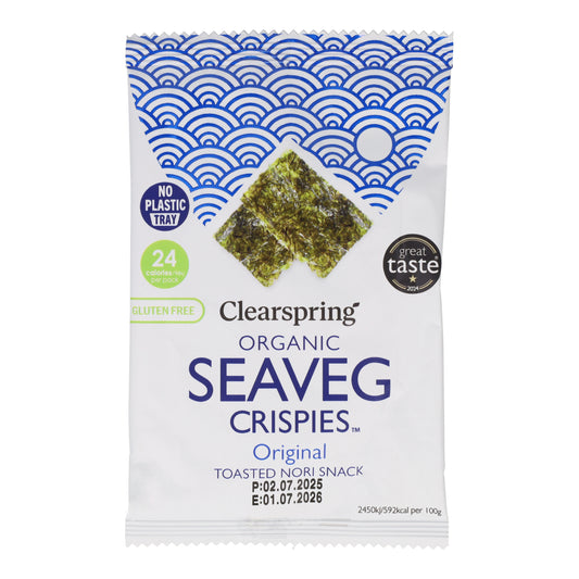 Snack de Alga Nori Tostada Bio Clearspring 4g