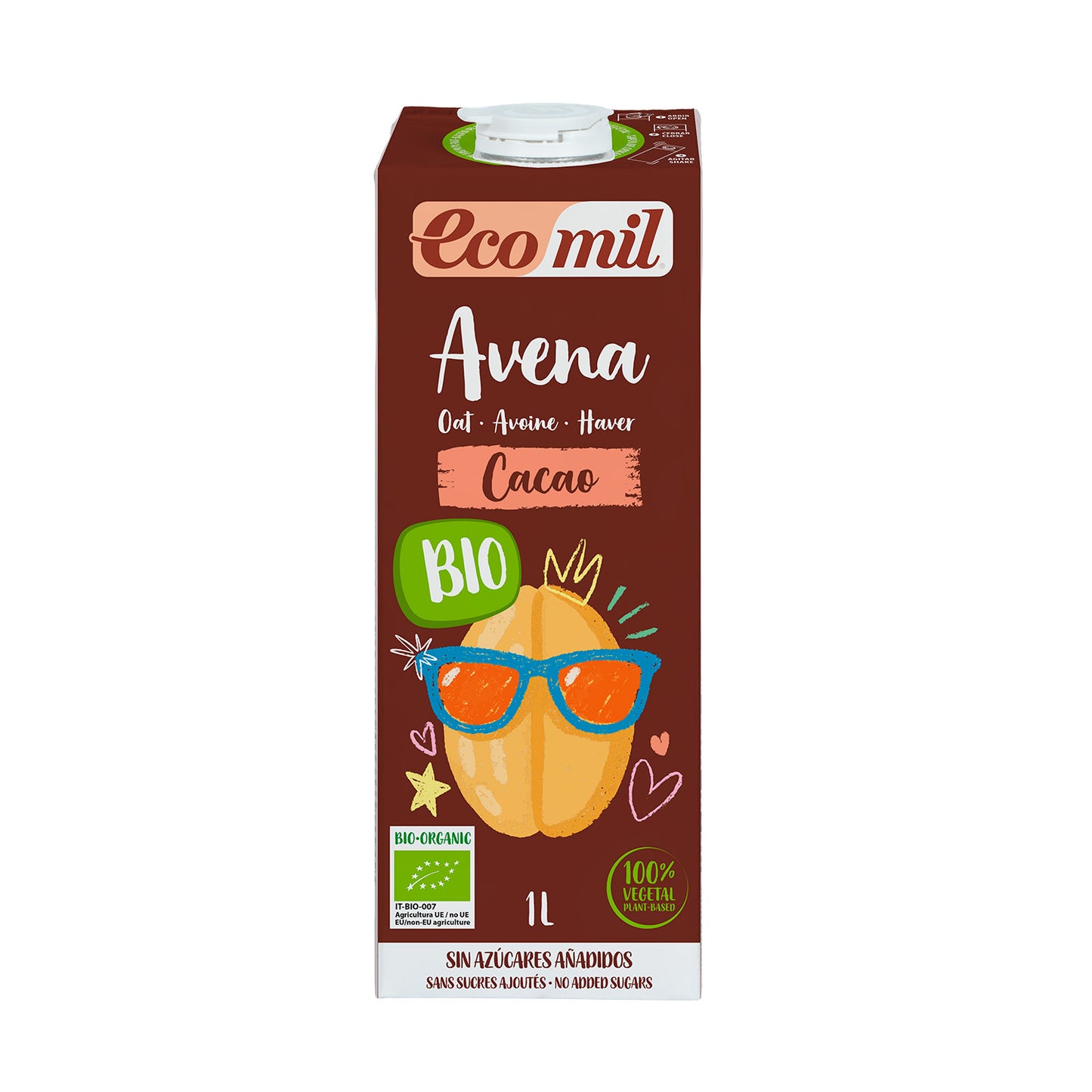 Bebida de Avena Cacao Bio Ecomil 1 L
