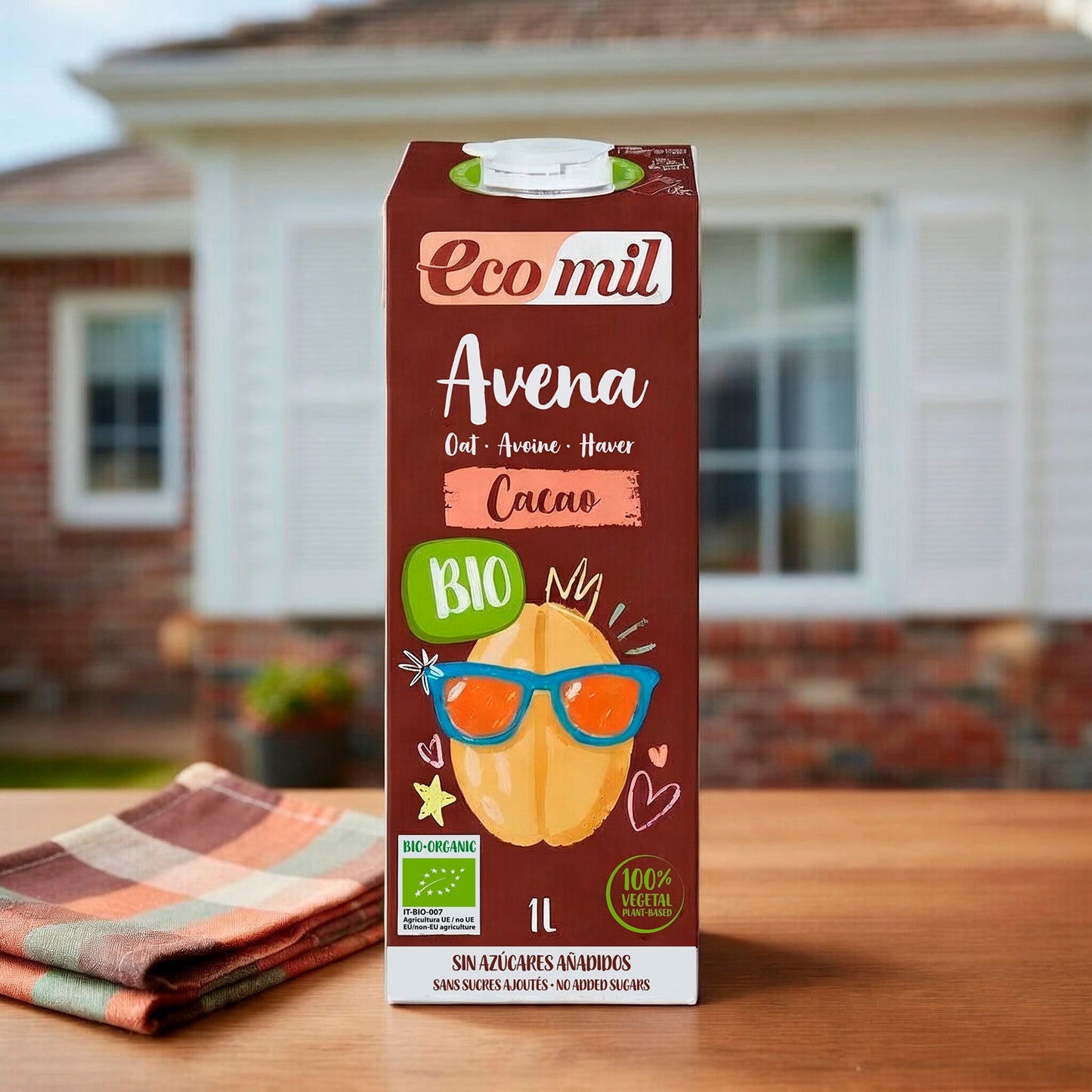 Bebida de Avena Cacao Bio Ecomil 1 L