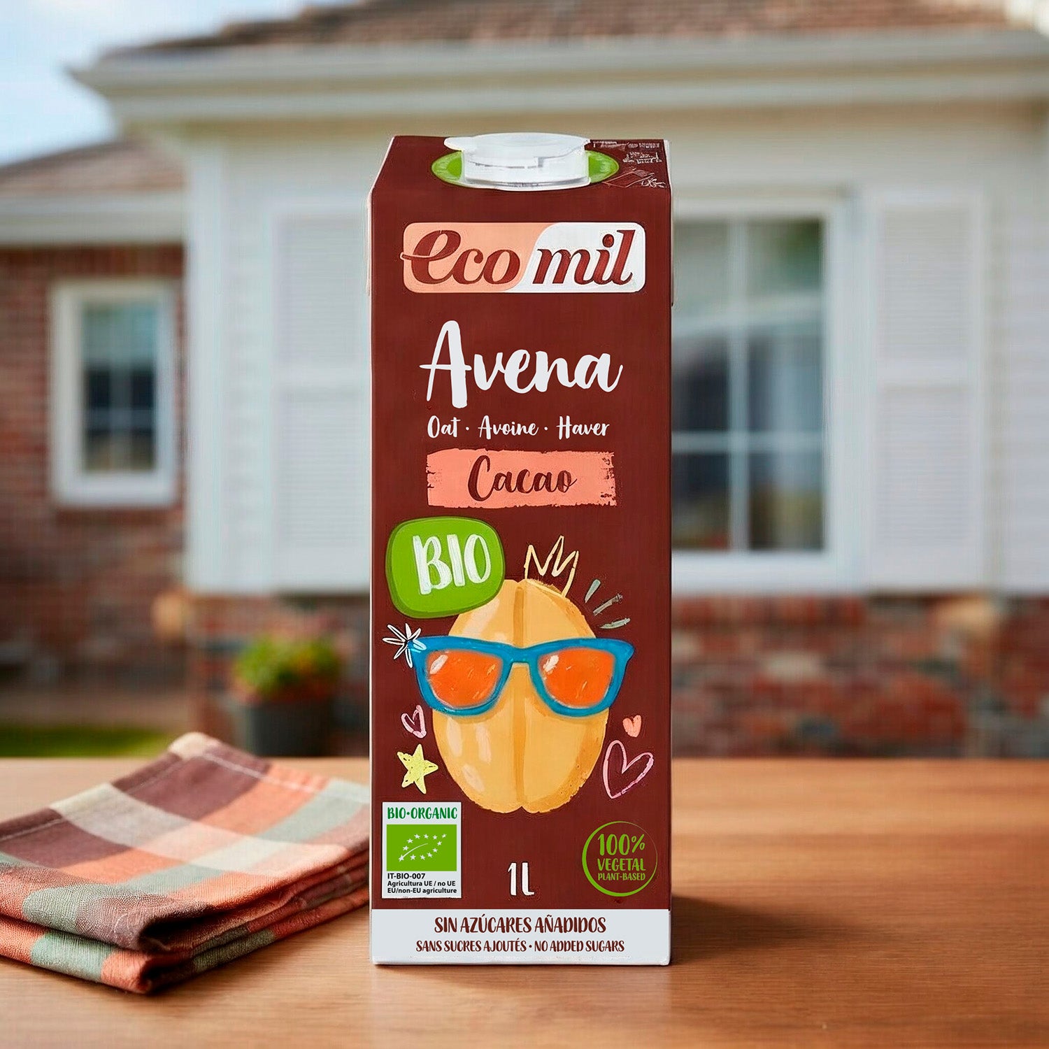 Bebida de Avena Cacao Bio Ecomil 1 L