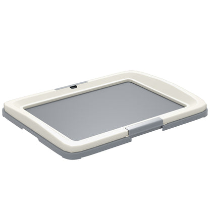 Pawhut Inodoro Para Perros Con Bandeja Para Exterior E Interior 63x48,5x6cm Gris_1