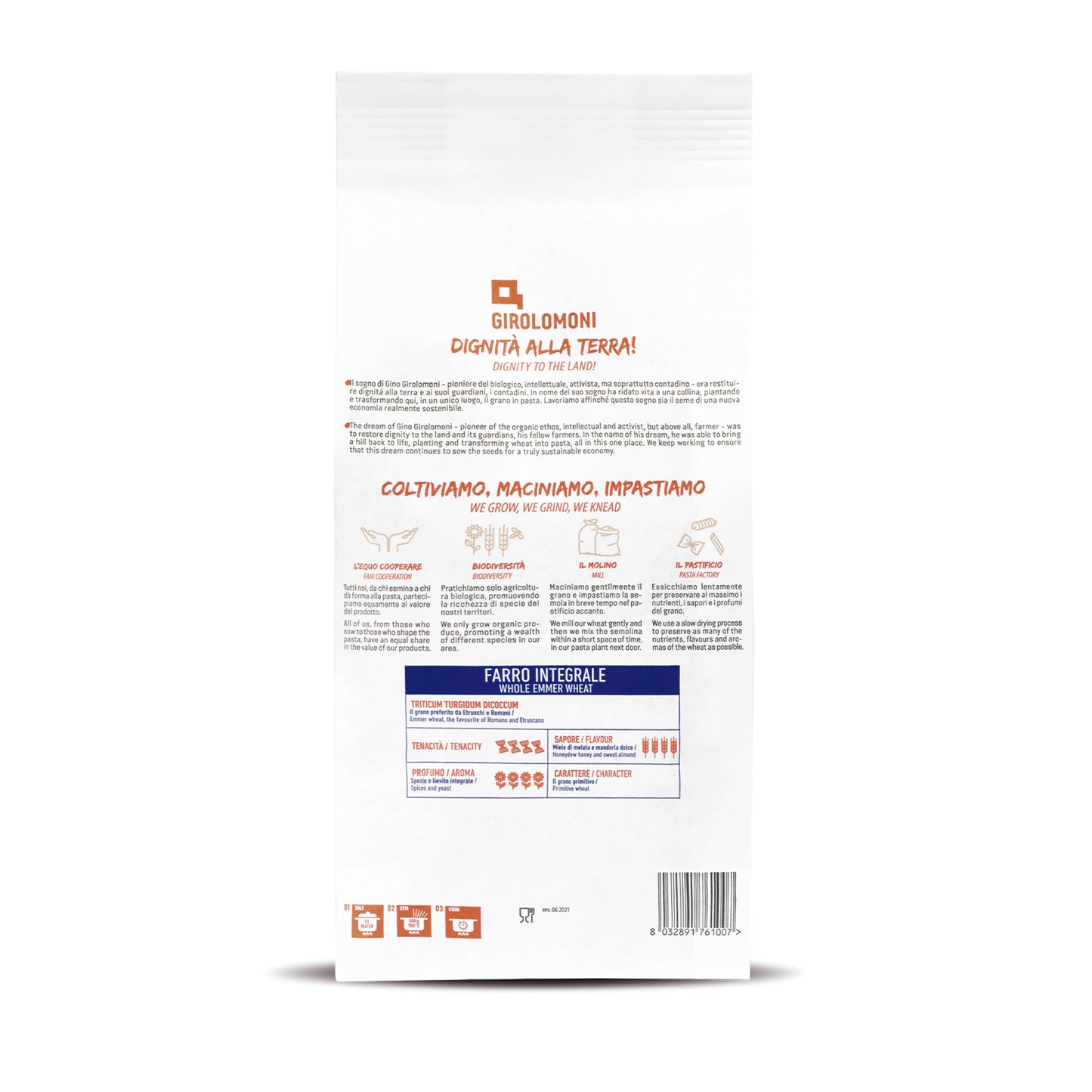 Fusilli espelta integral bio Girolomoni 500g