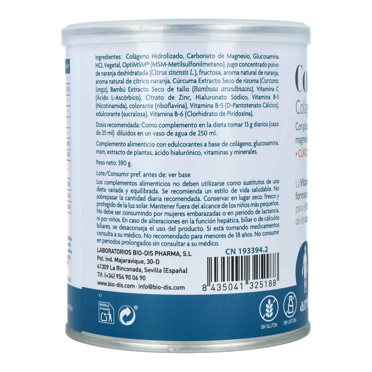 Confortflex colágeno hidroli+MG +Vit C + Cúrcuma