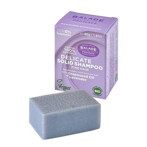 Champú sólido con lavanda para cabello fino Balade en Provence