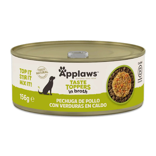 Topper de Pollo y Verduras en Caldo para Perros Applaws 156 g