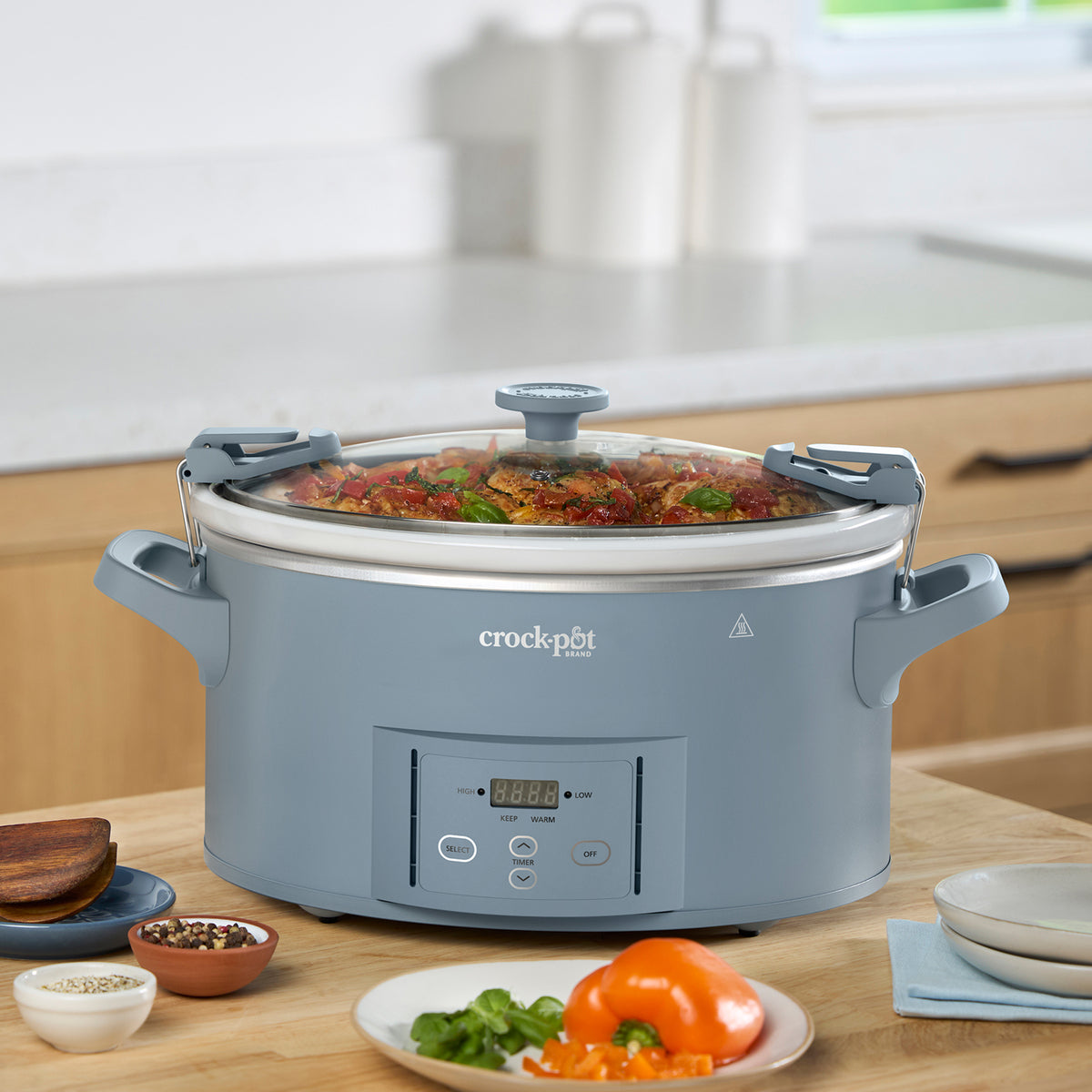 Crock-Pot Olla de Presión Lenta Digital 6,6L Cook & Carry 9+personas CSC123X