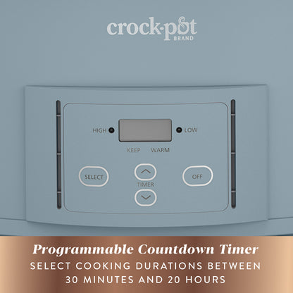 Crock-Pot Olla de Presión Lenta Digital 6,6L Cook &amp; Carry 9+personas CSC123X