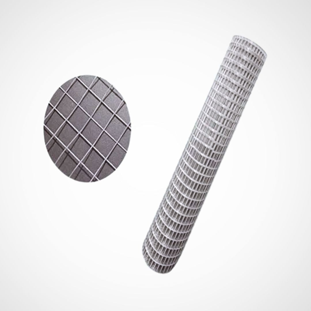 Malla Metalica| 0,5x5m| Composición 100% Acero Galvanizado| Alambre Electrosoldado| Malla Para Cercos| Reticula 6x6mm_4