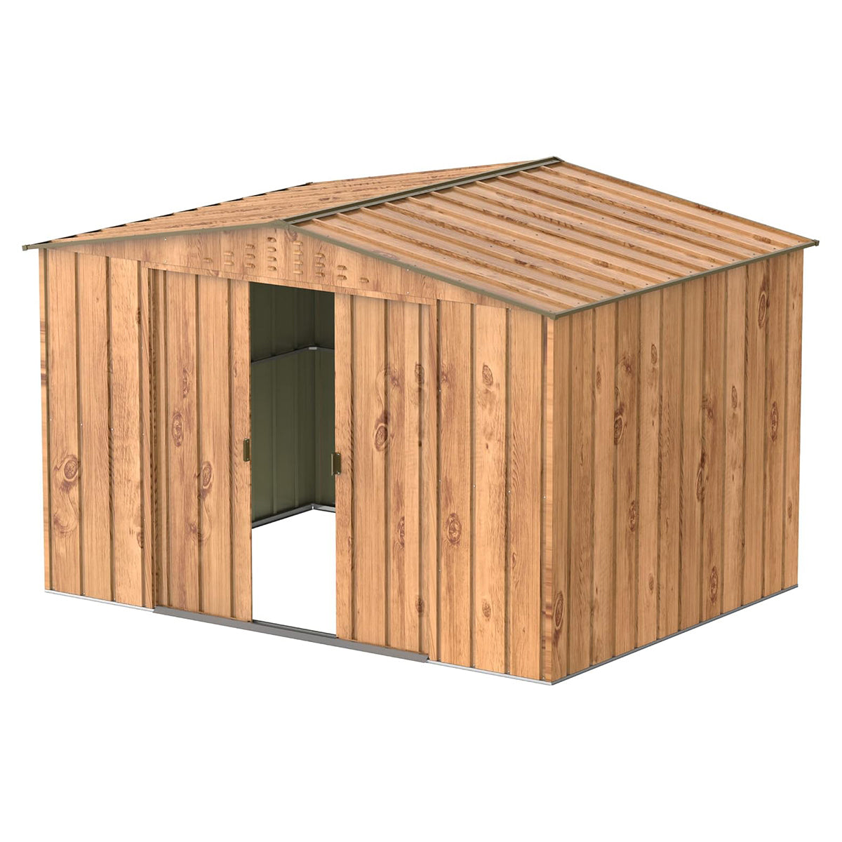 Duramax - Caseta Jardín - Top Hercules 10x8 - Metal - Color Imitación Madera_4