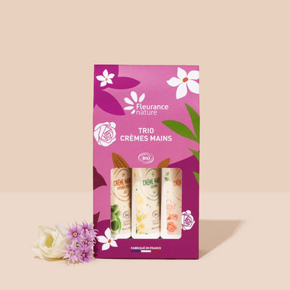 Trío Cremas De Manos 30ml Almendra, Rosa Y Jazmín_0