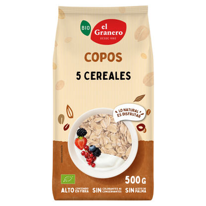 Copos de 5 Cereales El Granero 500 g