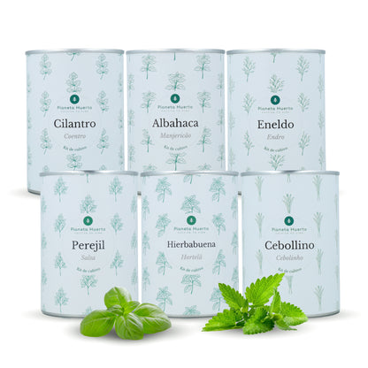 Pack Kits de cultivo aromáticas Planeta Huerto