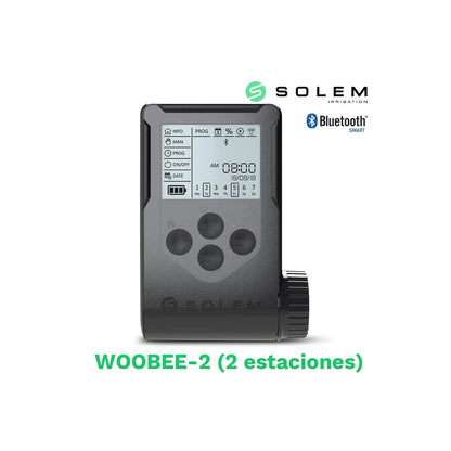 Programador Solem Woobee 2 Estaciones (batería/pantalla/bluetooth) - Control Práctico De Riego_0