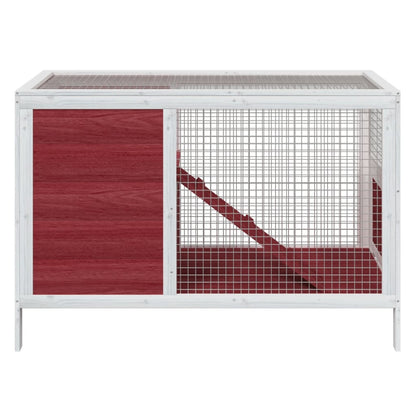 Conejera De Madera Maciza De Pino Mocha 103x44x69,5 Cm_2