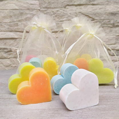 50 Jabones Aromáticos Con Forma De Corazón. Detalle Para Invitados De Eventos - Jabón Glicerina Aroma Naranja Y Jengibre_5