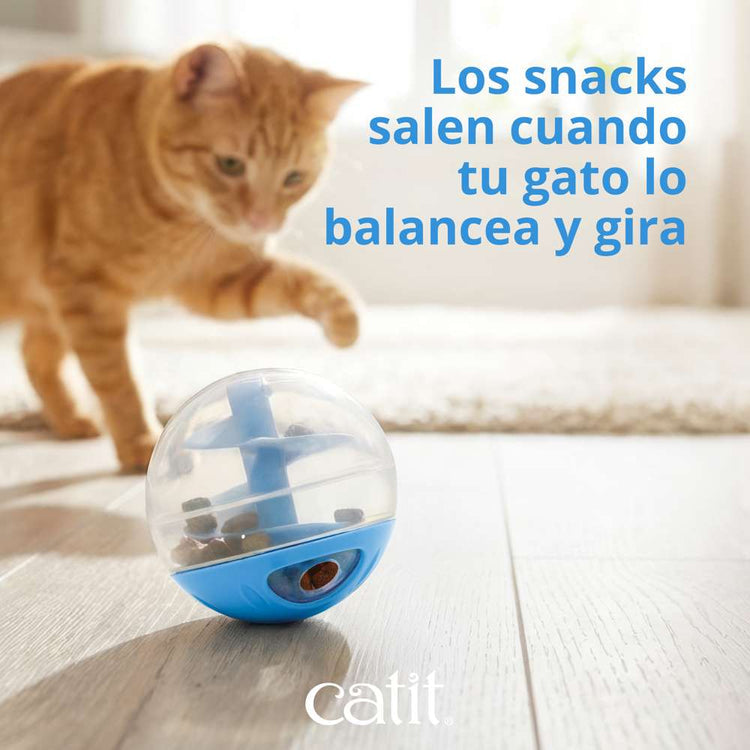 Bola dispensadora de snacks Catit Azul