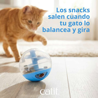 Bola dispensadora de snacks Catit Azul