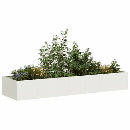 Jardinera Acero Blanco 280x80x40 Cm_1