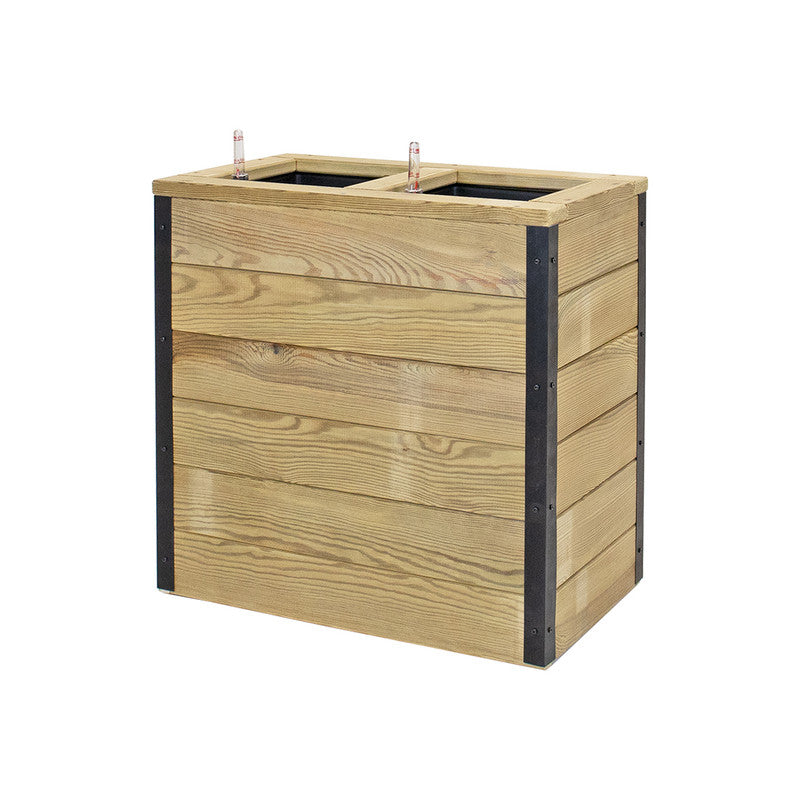 Jardinera Con Autorriego De Madera Nidum Interior Y Exterior Hortalia 60x34x60 Cm_2
