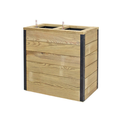 Jardinera Con Autorriego De Madera Nidum Interior Y Exterior Hortalia 60x34x60 Cm_2