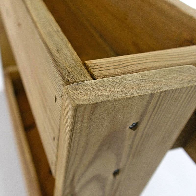Jardinera Vertical Madera Tratada Exterior Stand Line Wall KD 4B Hortalia_2
