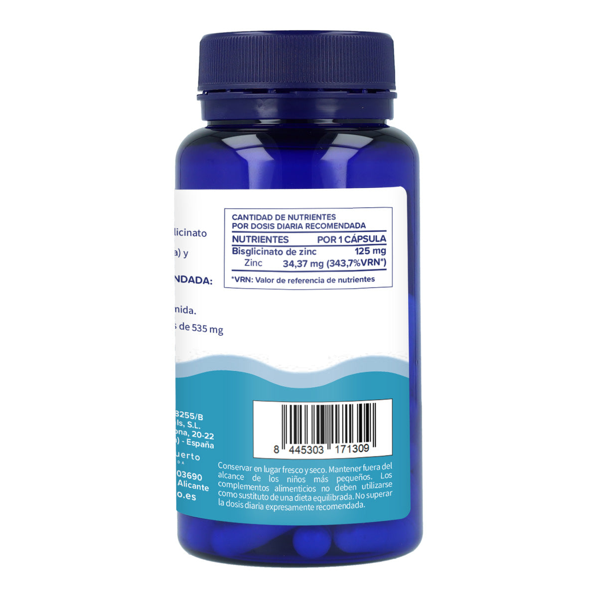 Bisglicinato de zinc Planeta Huerto 60 Caps