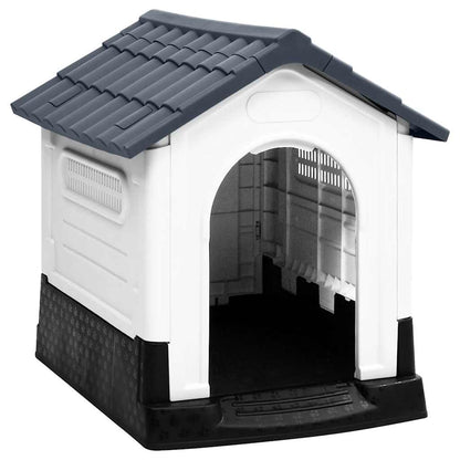 Casa Para Perro Gris 57x68x66 Cm Polipropileno_1