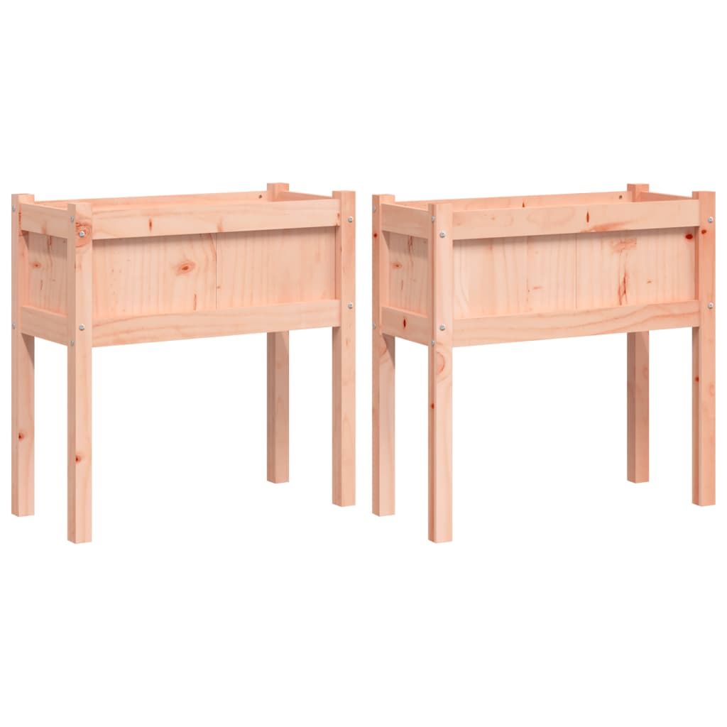 Jardineras Con Patas 2 Uds Madera Maciza De Abeto Douglas_0