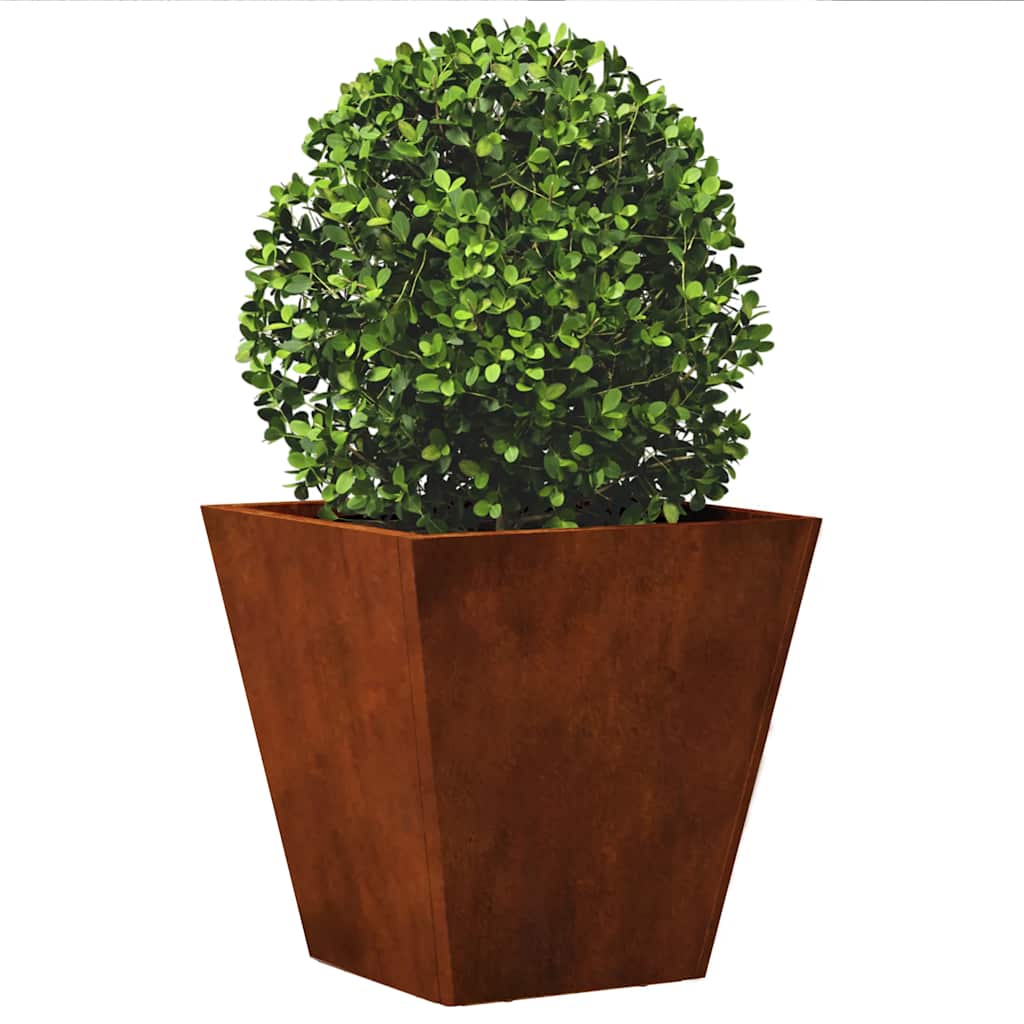 Jardineras 2 Unidades Acero Oxidado 30x30x30 Cm_3