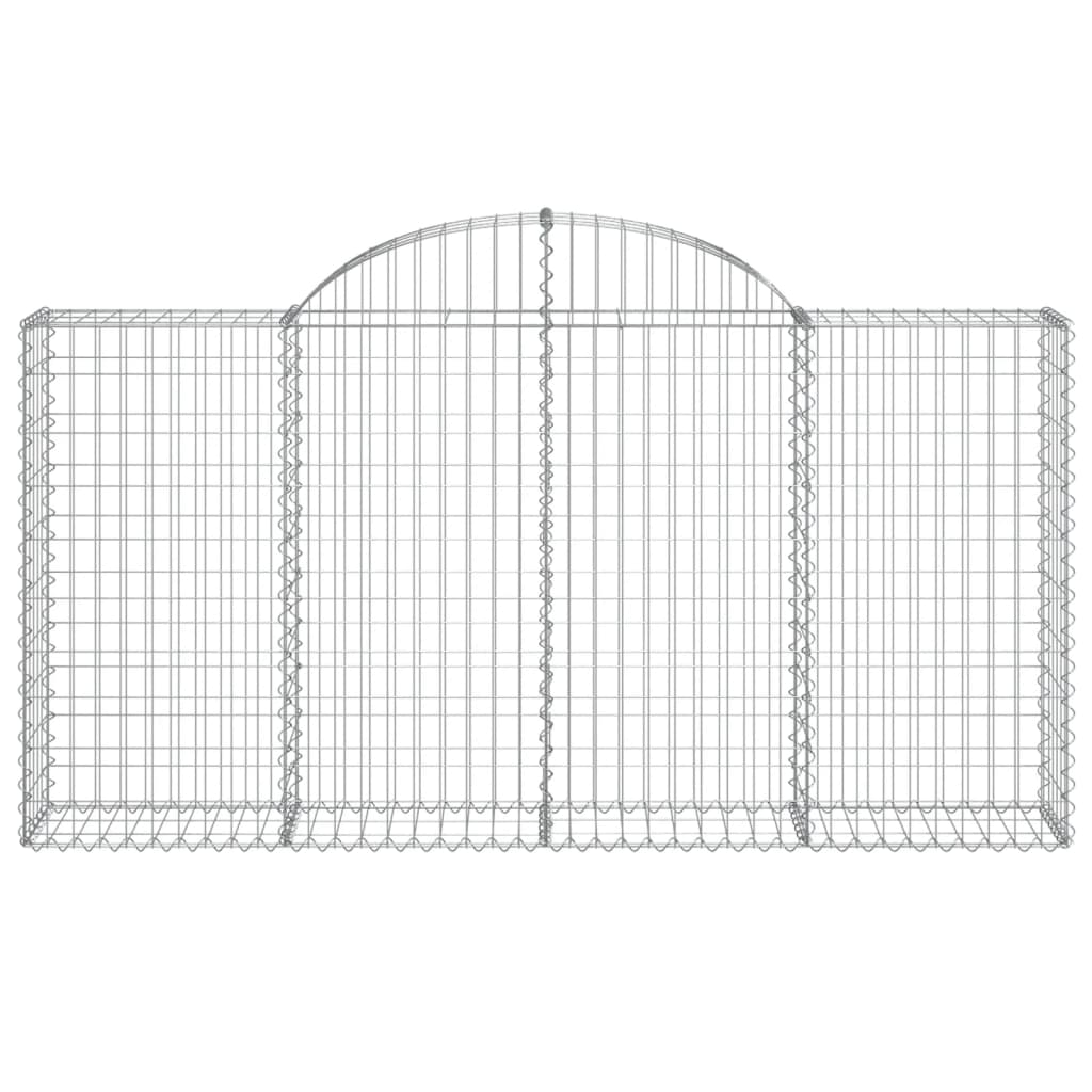 Cestas Gaviones 15 Uds Forma De Arco Hierro 200x30x100/120 Cm_3