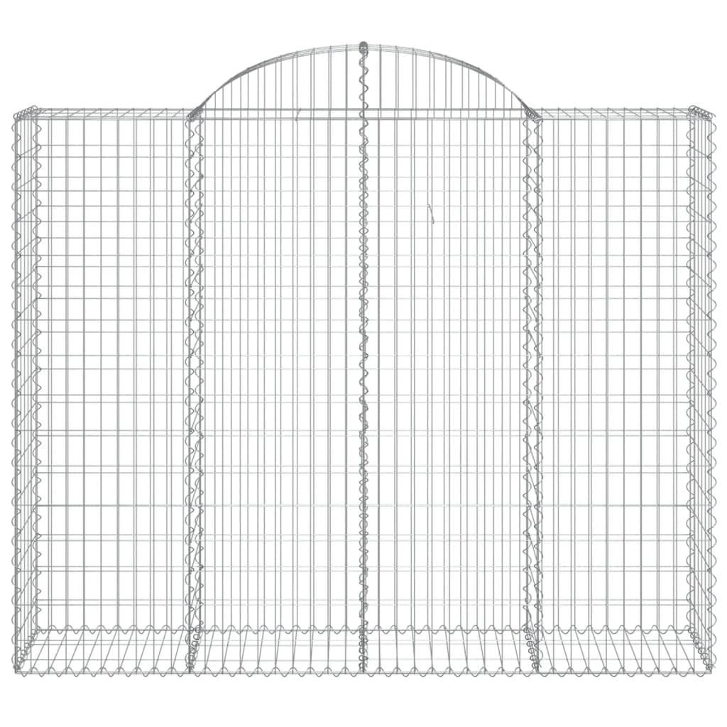 Cestas De Gaviones 8 Uds Forma De Arco Hierro 200x50x160/180 Cm_3
