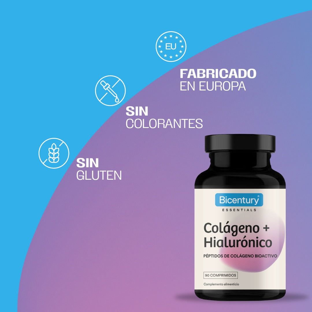 Colágeno Ácido Hialurónico BICENTURY 90 comprimidos