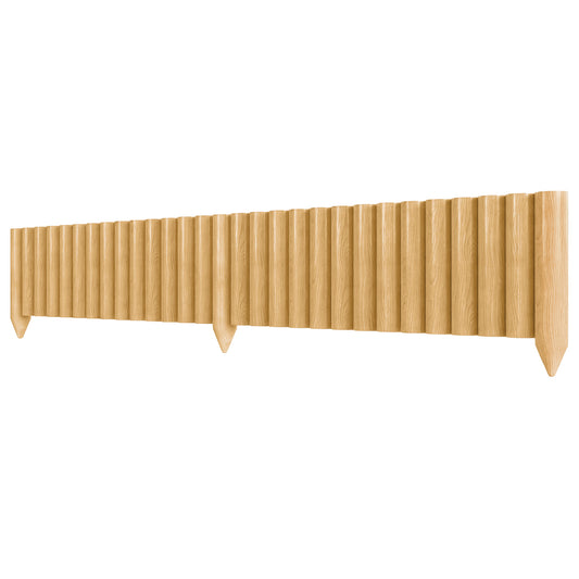 Outsunny Valla De Jardín De Madera 176x38 Cm Para Huerto Patio Natural_0