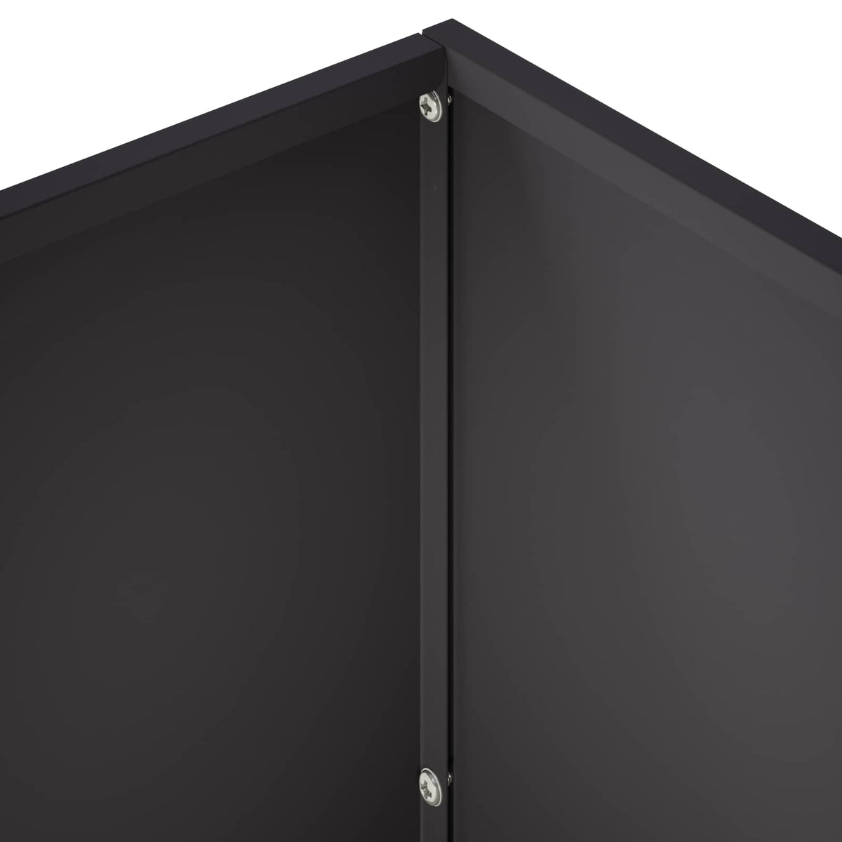 Macetero De Jardín Negro 60 X 30 X 50 Cm Acero Laminado En Frío_4